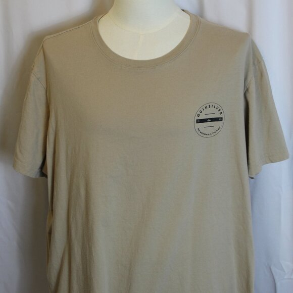 Quicksilver Tan T-shirt 2XLarge - Picture 1 of 7